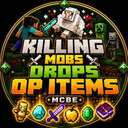 Killing Mobs Drops OP Items ( MCBE ) project image