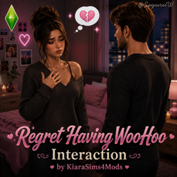 Regret Having WooHoo Interaction by KiaraSims4Mods - Tradução PTBR logo