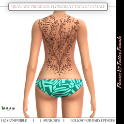 Flowers V7 Tattoo Female project image