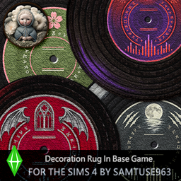 World Tour Vinyl Record Round Dance Rug Samtuse963 project image