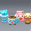 kawaii food logo