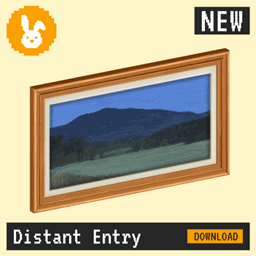 Raster Rabbit: Daily Drop - Distant Entry | FIRST ARRIVAL Landscape Collection (3 New Paintings) logo