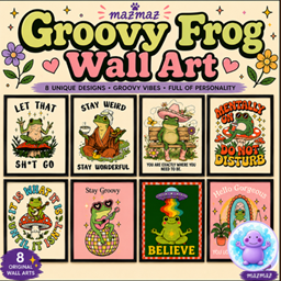 Groovy Frog Wall Art project image