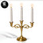 Sziqiqi candle holder Gold logo
