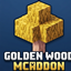 Golden wood logo