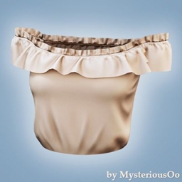 Ruffled bardot blouse project image
