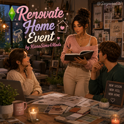 Renovate Home Event by KiaraSims4Mods - Tradução PTBR project image