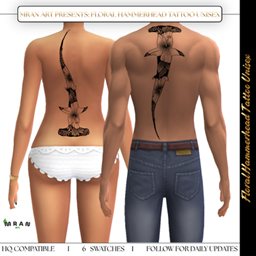 Floral Hammerhead Tattoo Unisex project image