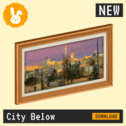Raster Rabbit: Daily Drop - City Below | FIRST ARRIVAL Landscape Collection (3 New Paintings) project image