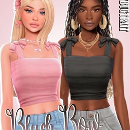 Blush Bow Crop Top project image