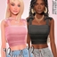 Blush Bow Crop Top logo