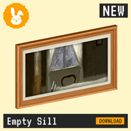 Raster Rabbit: Daily Drop - Empty Sill | FIRST ARRIVAL Still Life Collection (3 New Paintings) logo