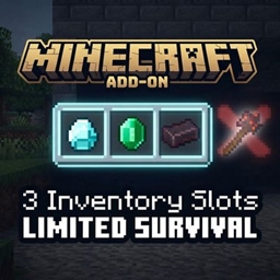Minecraft but you have only 3 inventory slots logo