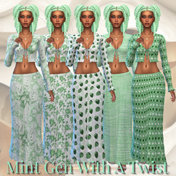 Mint Gen With A Twist - Skirt and Top - D3 project image