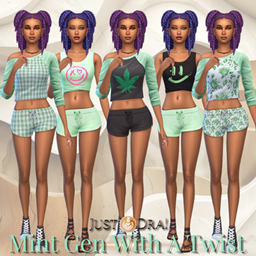 Mint Gen With A Twist - 2 Tops 1 Pair Of Shorts - D3 project image