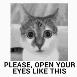 OPEN YOUR EYES LIKE THIS Painting logo