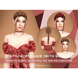 SONYASIMS - Apocalipse Hair (with bangs/frontal strands) project image