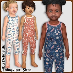 Toddler Girls Coastal Life Playsuits project image