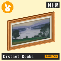 Raster Rabbit: Daily Drop - Distant Docks | FIRST ARRIVAL Landscape Collection (3 New Paintings) project image