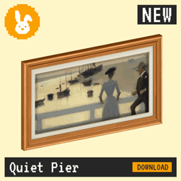 Raster Rabbit: Daily Drop - Quiet Pier | FIRST ARRIVAL Genre Collection (3 New Paintings) project image