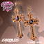 M&F Blinged Cross Earrings | Dream Jewels logo