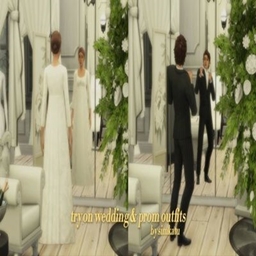 simkatu Try on Wedding & Prom Outfits / translation spanish by Monisims
