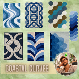 Coastal Curves Rug Set project image
