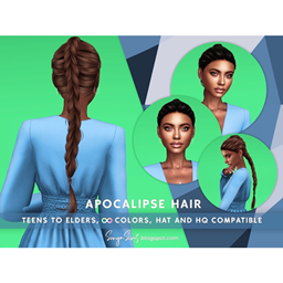 SONYASIMS - Apocalipse Hair (without bangs/frontal strands) project image