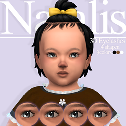 Eyelashes 3D N01 for infantsⁿᵃᵗᵃˡⁱˢ project image