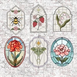 Stained Glass Window Sticker 6 Pack No.5 project image