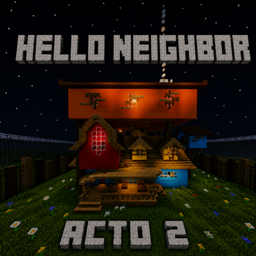 hello neighbor Act 2. custom map, Fan recreation logo