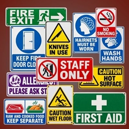 Behind the Counter – Takeaway Safety Sign Collection logo