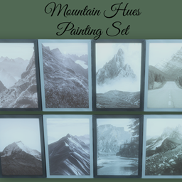 ๐ผ๏ธ Mountain Hues | Painting Set | Sims 4 CC project image