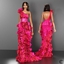 One shoulder Ruffled Organza Gown logo