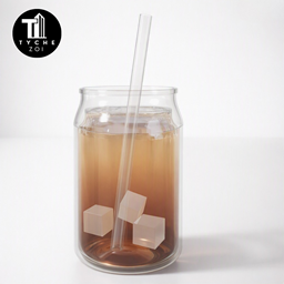 Peach Iced Tea drink logo