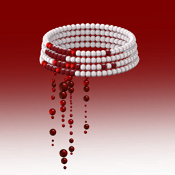 【 SUSHI77 】 S362 Blood Drop Pearl Necklace logo