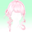 [SUSHI77] S360 Fried Dough Twists semi curl hair on both sides logo