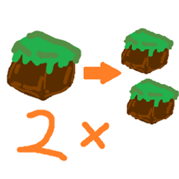 Double block drops (achievement friendly) logo