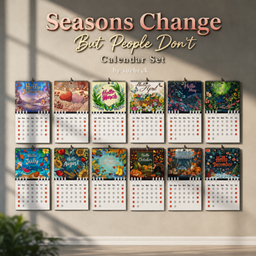Seaons Change But People Don't Calendar Set project image