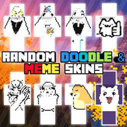 Random doodle & meme skins logo