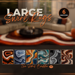 [TheSimsBaddie] Large Swirl Rugs 2026 project image