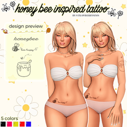honey bee inspired tattoo project image