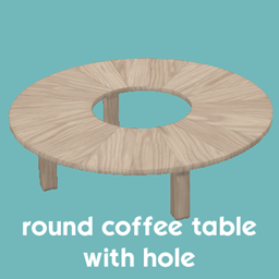 Round coffee table with hole project image