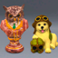 steampunk statues logo