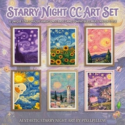 Aesthetic Starry Night Art Set logo