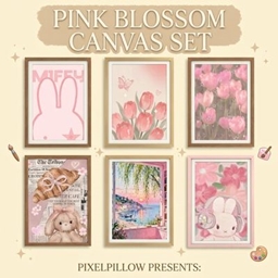 Pink Blossom Canvas Set logo