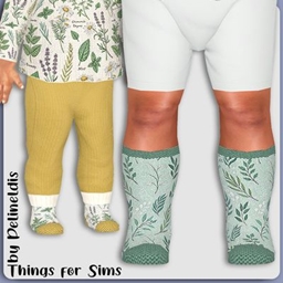 Infants Herbal Flowers Wool Socks project image