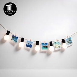 Polaroid string lights project image