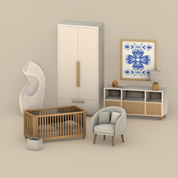 Hjem Nursery Collection with Crib, Wardrobe and more logo