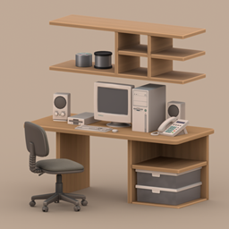 The 90s Computer Corner Desk Set / Retro  logo
